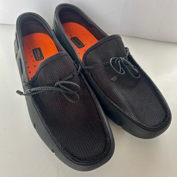Swims men’s braided mesh boat shoe 11.5 black - Picture 1 of 11
